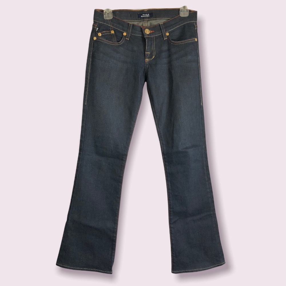 Rock & Republic Jeans Size 25 Dark Wash Boot Cut Kasandra Rn#110113